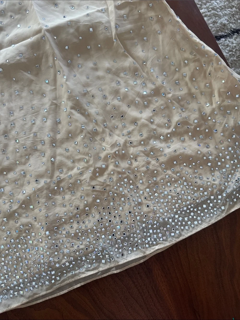 Zara Cream Beaded V-Neck Mini Dress - Picture 7 of 7